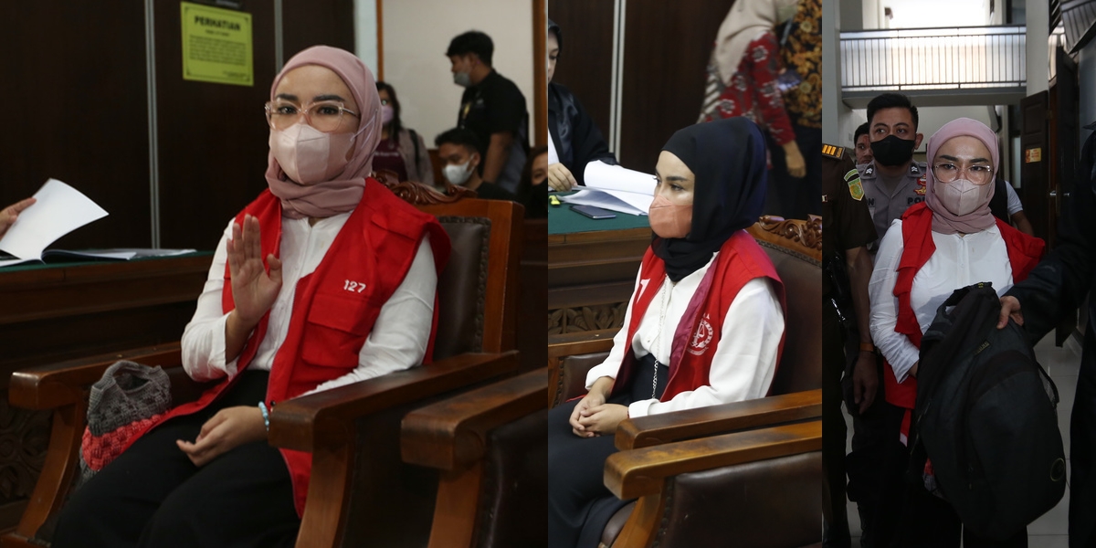 8 Portraits of Medina Zein Crying in the Courtroom When Reading the Plea, Asking for Leniency