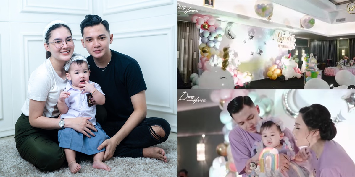 8 Pictures of the Festive First Birthday Party of Nella Kharisma and Dory Harsa's Child, Gendhis, Looking More Beautiful Like Her Mother