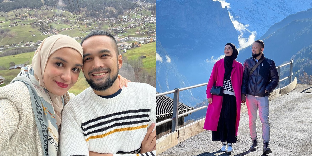 8 Intimate Photos of Shireen Sungkar and Teuku Wisnu During Vacation in Switzerland, Their Romance is Still Like Newlyweds