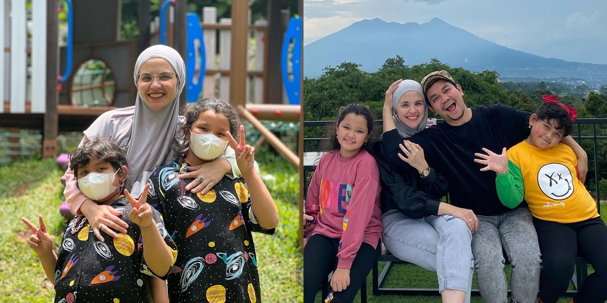 8 Pictures of Indra Bekti's Children Praying for Their Father's Recovery, Holding Hands Full of Hope - Also Prayed at the Hospital