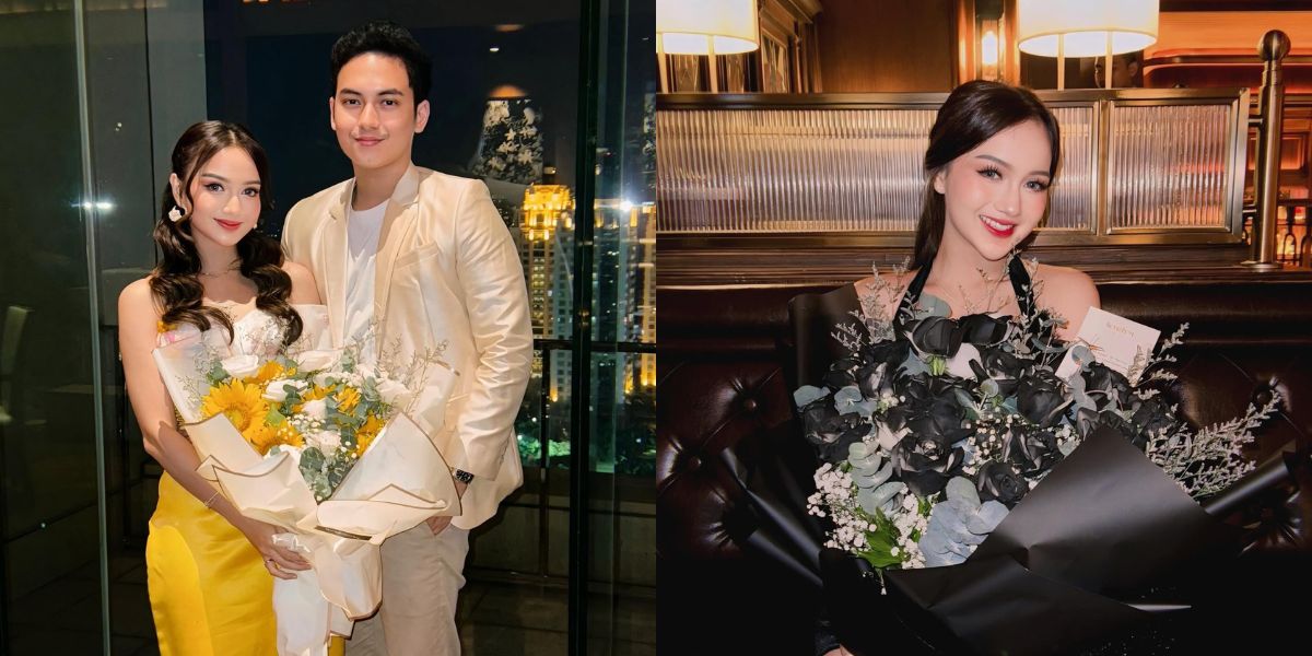 8 Beautiful Moments of Nanda Arsyinta Celebrating Monthversary with Her Husband, Always Affectionate - The Flower Bucket Never Misses