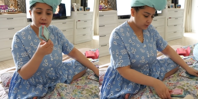 8 Photos of Nagita Slavina Opening Rafathar and Rayyanza's THR Envelopes, Totaling Millions - Netizens: No Two Thousand