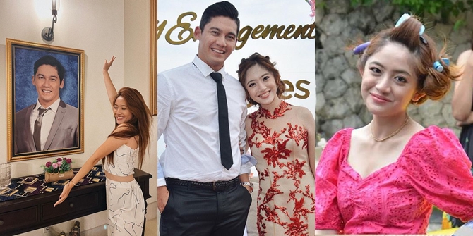 8 Photos of Natalie Zenn on the set of the soap opera 'NALURI HATI', always smiling happily different from her character Agnes