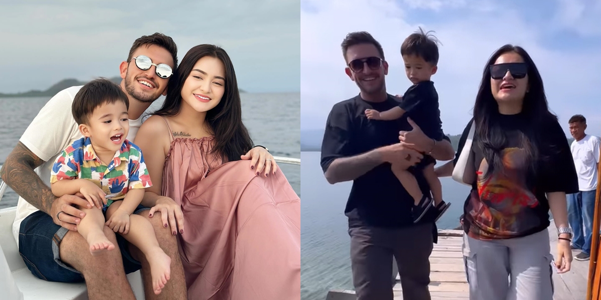 8 Photos of Nathalie Holscher and Ladislao's Vacation with Adzam, Netizens 'Demand' Halal Soon