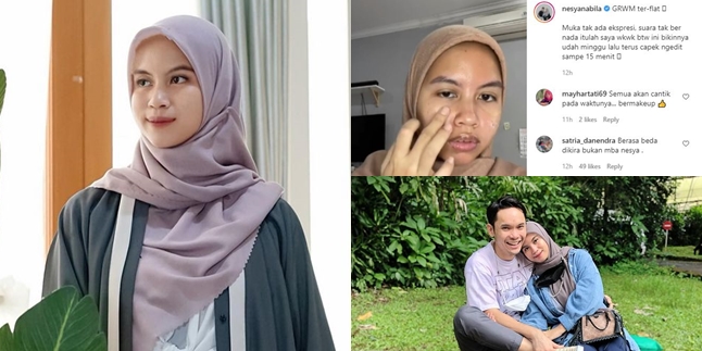 8 Photos of Nesya Nabila, Ben Kasyafani's Wife, Making Her Debut Without Make Up, Astonishing Netizens