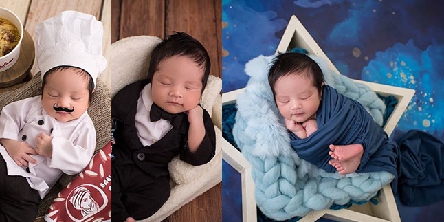 8 Portraits of Newborn Photoshoot Baby Gala, Vanessa Angel's Child, Handsome and Adorable!