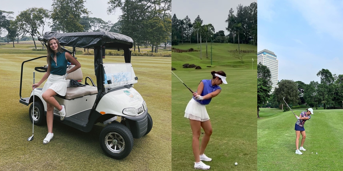 8 Portraits of Nia Ramadhani Playing Golf, Mini Skirt Becomes the Highlight - Revealing the Best Playing Friend