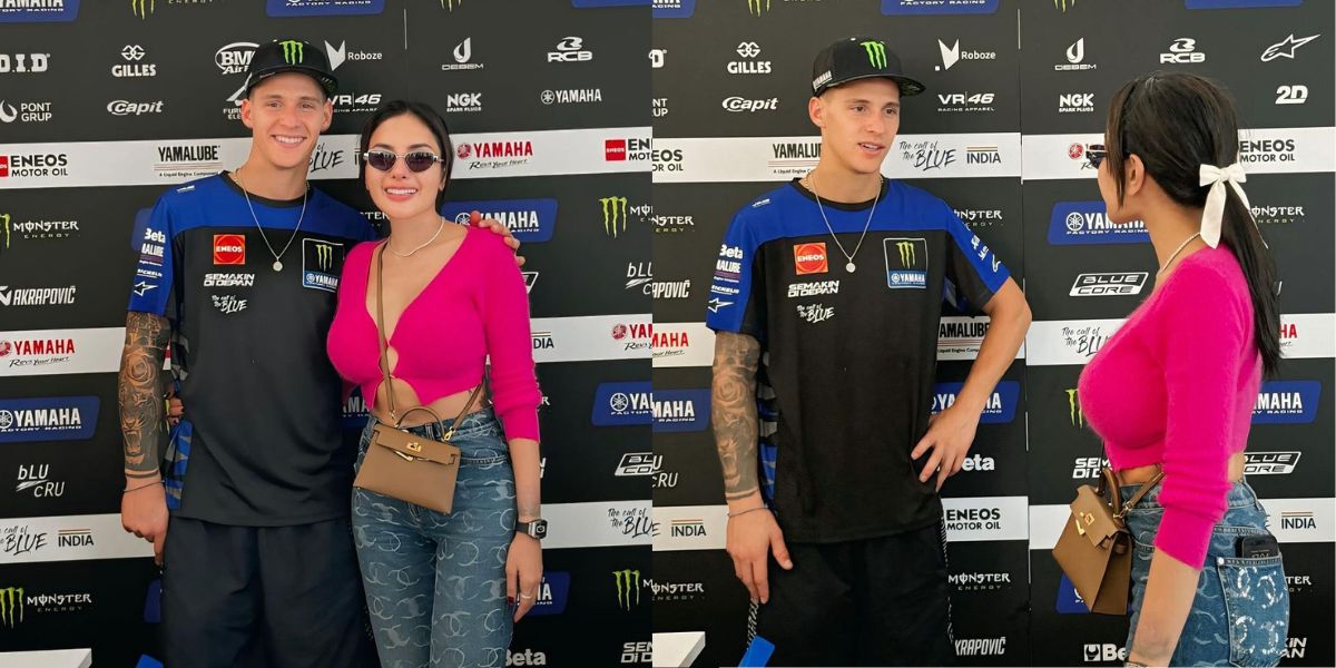 8 Photos of Nikita Mirzani Meeting Fabio Quartararo at MotoGP Mandalika 2024 - Selfie with Marc Marquez