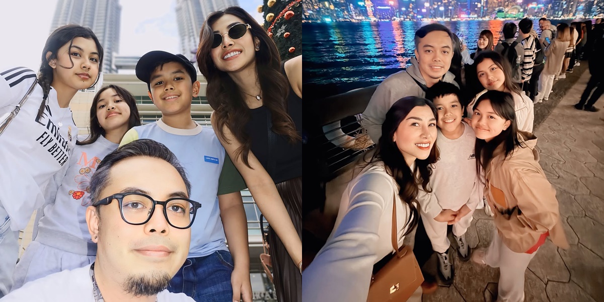 8 Portraits of Nisya Ahmad Vacationing with Ex-Husband and Children, Still United - Group Photo