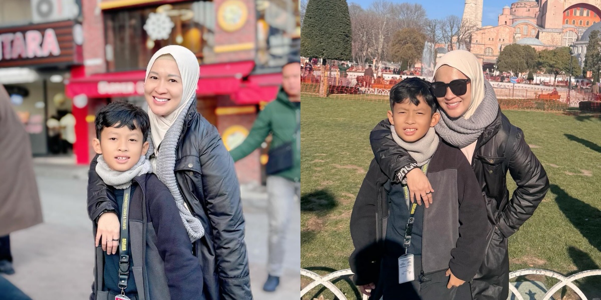 8 Photos of Okie Agustina Vacationing Only with Miro, While the Other Children are with Pasha Ungu