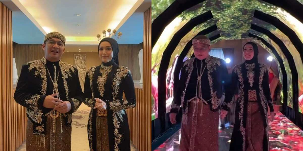 8 Portraits of Pasha Ungu & Adelia Wilhelmina 'Getting Married' Again, Looking Harmonious in Traditional Attire