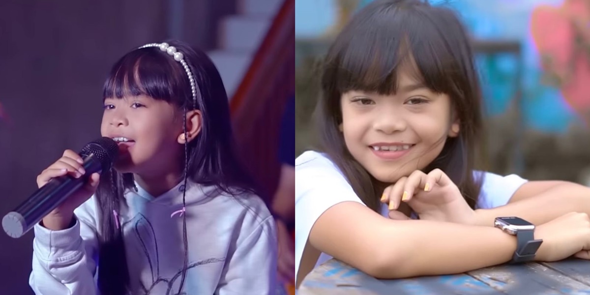 8 Portraits of 11-Year-Old Dangdut Singer Bunga Ayu, Managed by Farel Prayoga