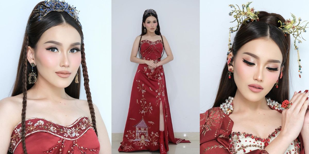 8 Portraits of Ayu Ting Ting's Appearance at GTV Anniversary, Said to be as Beautiful as a Chinese Princess