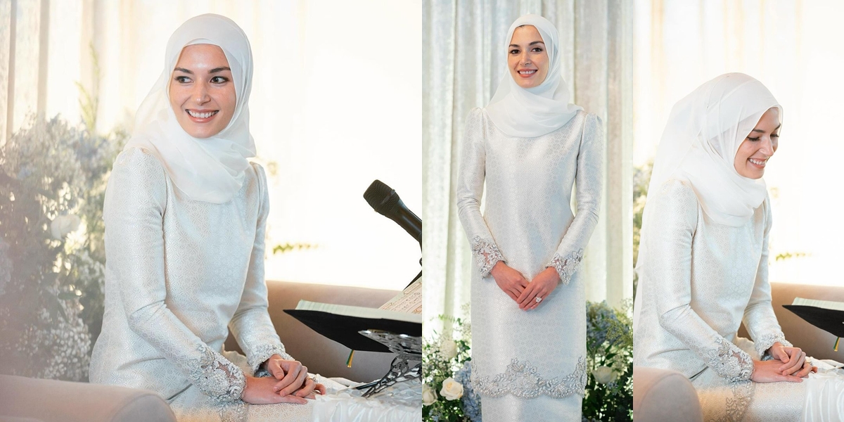 8 Portraits of Pre-Wedding Study by Anisha Isa with Prince Abdul Mateen, Beautiful in Hijab - Giant Diamond Ring Highlight