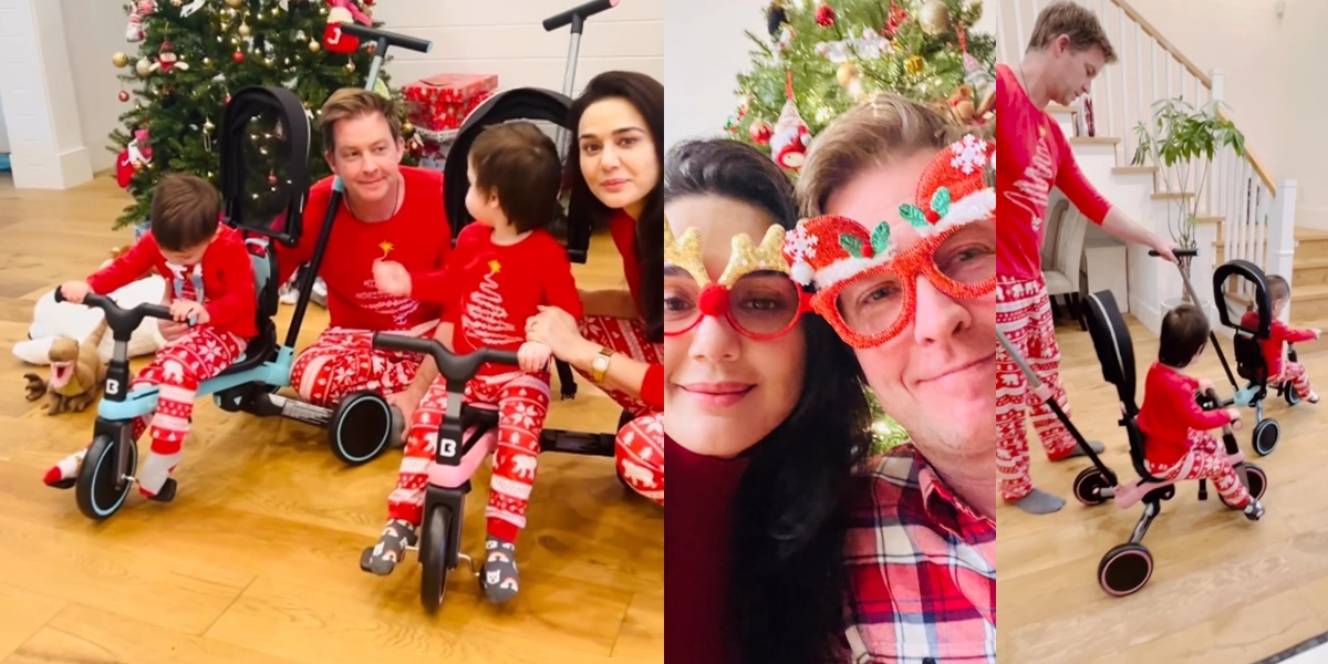 8 Portraits of Preity Zinta's Christmas Celebration in the United States, Her Twins Become the Highlight