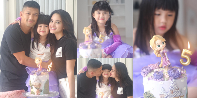 8 Portraits of Cattleya Putri Ririn Ekawati's Birthday Celebration, Beautifully Dressed as Disney Princess