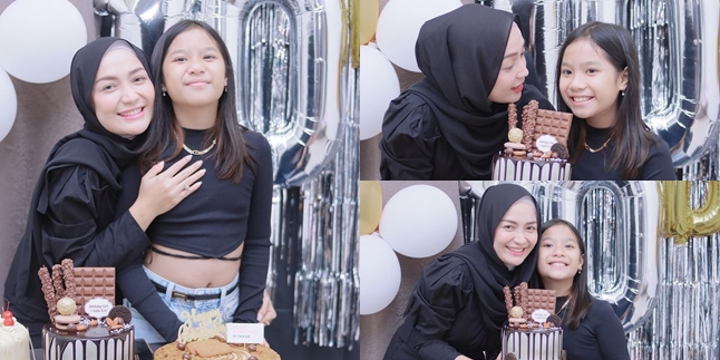 8 Portraits of Aqila Ramadhani's Birthday Celebration, Zaskia Gotik's Stepdaughter, Together with Imel Putri Cahyati, Beautiful Face and Appearance Highlighted