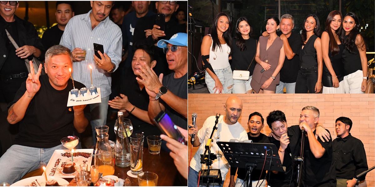 8 Portraits of Gading Marten's Birthday Celebration, Medina Dina Also Attended - Showcasing Romance