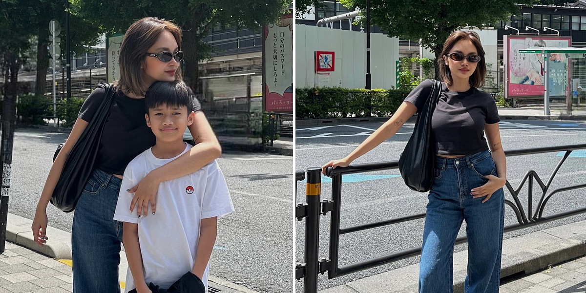 8 Photos of Permesta Dhyaz Inviting Her Son on a Vacation to Tokyo, Skincare Hunting - Visiting DisneySea