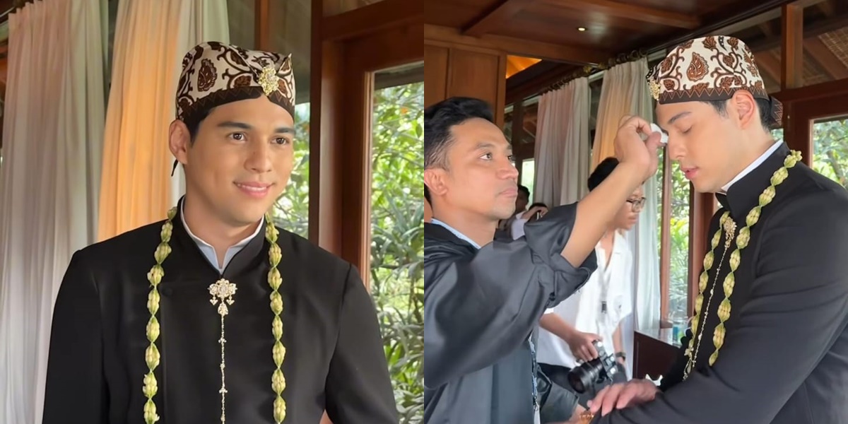8 Portraits of Maxime Bouttier's Preparations Before the Wedding Ceremony with Luna Maya, Light Makeup - Practicing Ijab Kabul in French
