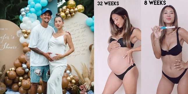 8 Photos of Jennifer Bachdim's Body Changes During Third Pregnancy, Only the Belly Grows - Stunning!