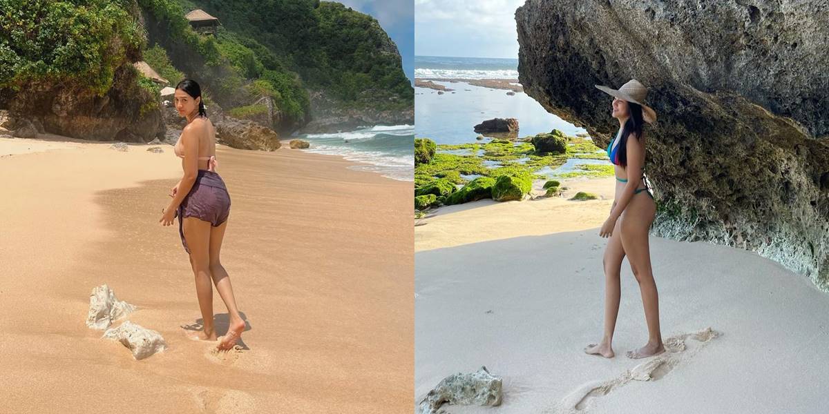 8 Portraits of Anya Geraldine Wearing a Bikini at the Beach, Showing Body Goals - Even More Captivating and Impressing Netizens