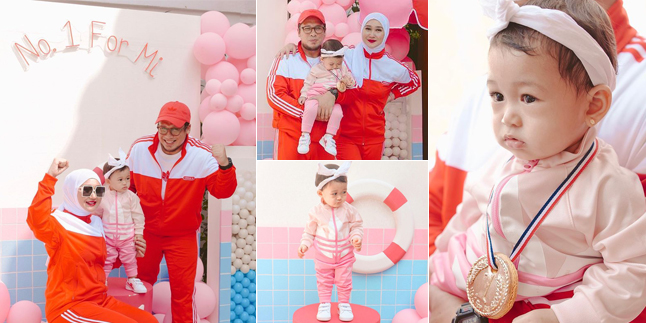 8 Portraits of Baby Rumi's First Birthday Party, with the Theme of Independence and Olympics