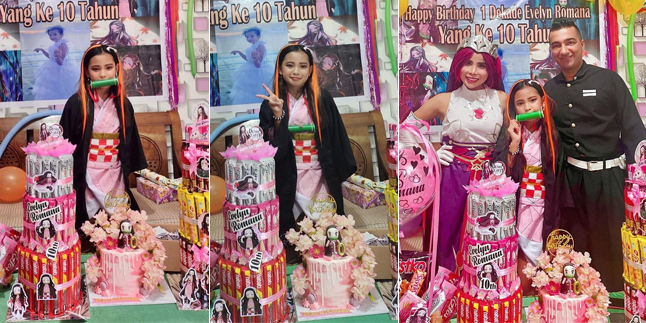 8 Photos of Evelyn's Birthday Party, Eva Belisima's Daughter, Former Wife of Kiwil, Themed Otaku to Cosplay as Anime Characters