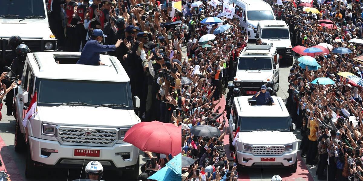 8 Portraits of Pindad Maung Garuda Accompanying Prabowo to the Presidential Palace, Looking Tough and Gallant