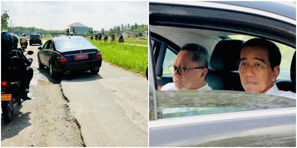 8 Photos of President Jokowi When Inspecting Damaged Roads in Lampung, Stern Face Becomes the Center of Attention - Netizens Say There is 'Mixed Feelings' 