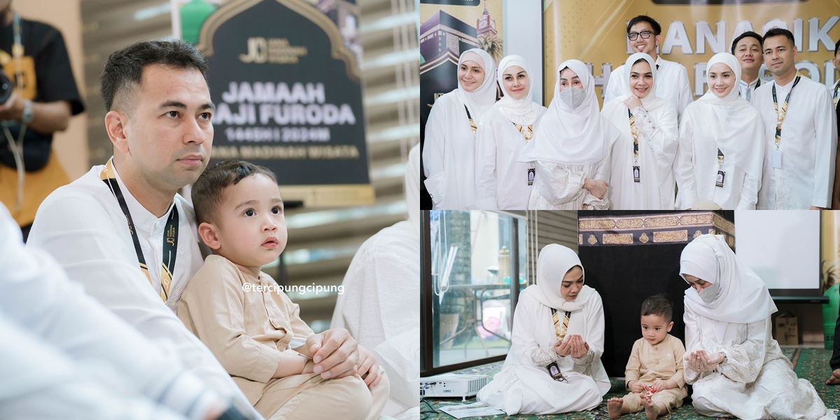 8 Photos of Raffi Ahmad's Family in Hajj Preparation, Rayyanza's Funny Behavior Becomes the Spotlight - Nagita Slavina Looks Beautiful in All White 