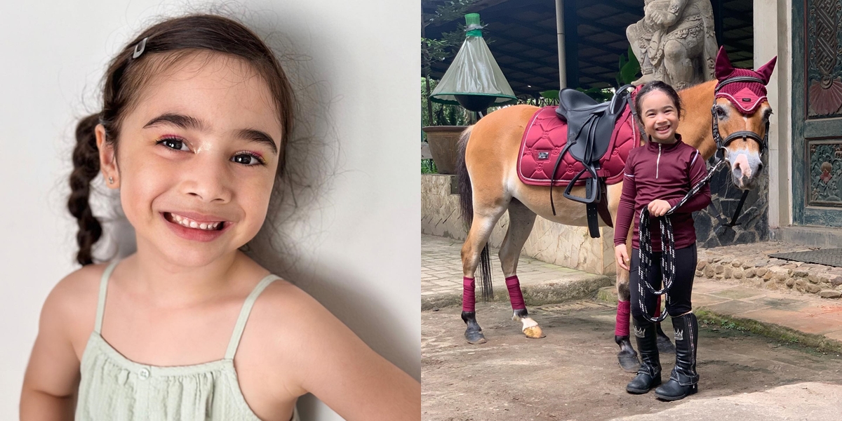 8 Portraits of Raqeema, Nabila Syakieb's Eldest Daughter, who is now 5 Years Old and even more Adorable, Skilled in Horse Riding since a Young Age