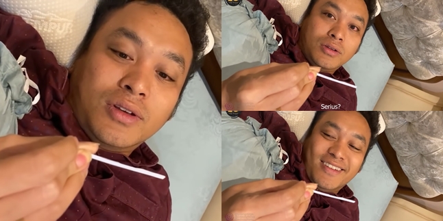 8 Portraits of Gilang Dirga's Reaction When He Found Out His Wife is Pregnant, Initially Doubtful - Instantly Smiling with Happiness