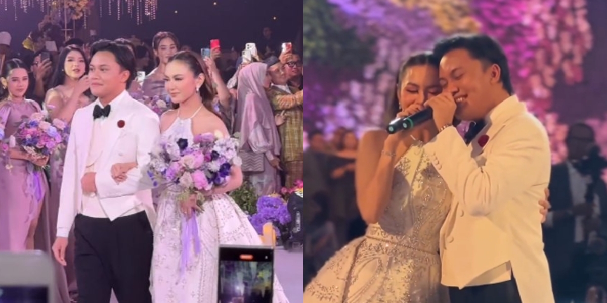 8 Portraits of Rizky Febian and Mahalini's Wedding Reception, Attended by Many Celebrities Including President Jokowi