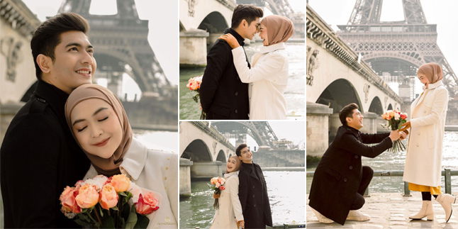 8 Photos of Ria Ricis and Teuku Ryan Having a Romantic Photoshoot in Paris, Super Couple Goals!