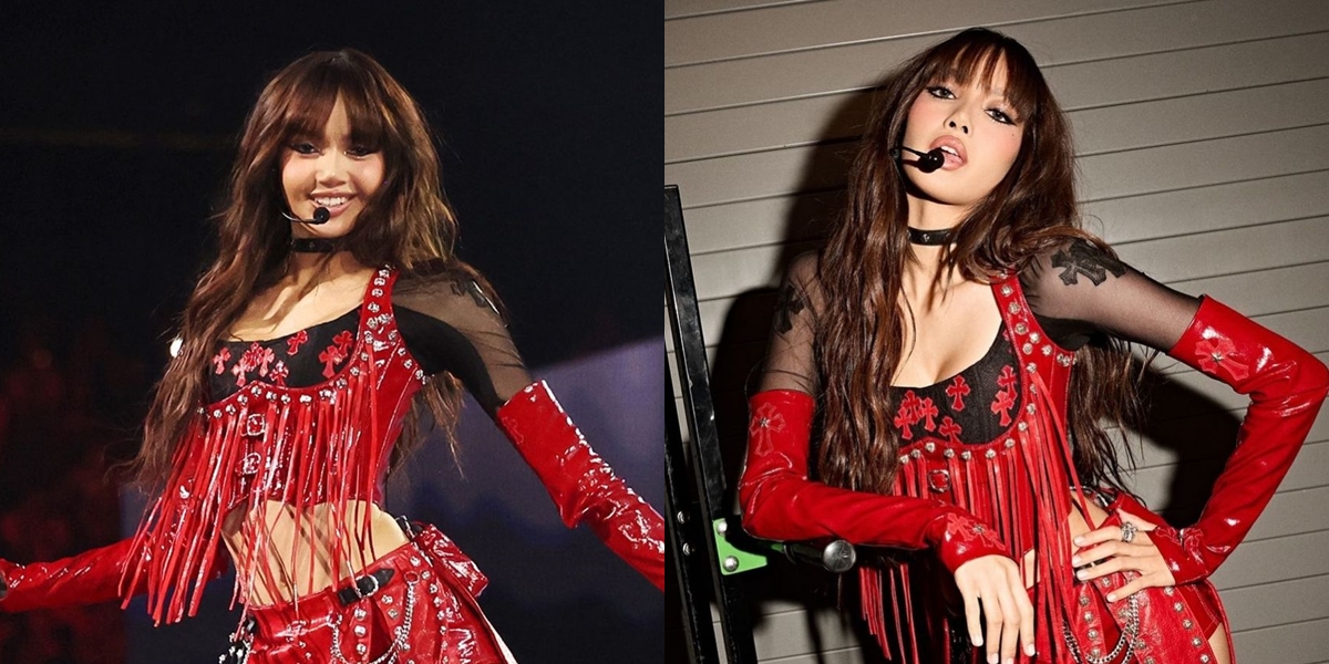 8 Photos of Rina Nose Appearing Like Lisa BLACKPINK, Beautiful and Bold in a Red Costume - Flooded with Praise from Netizens