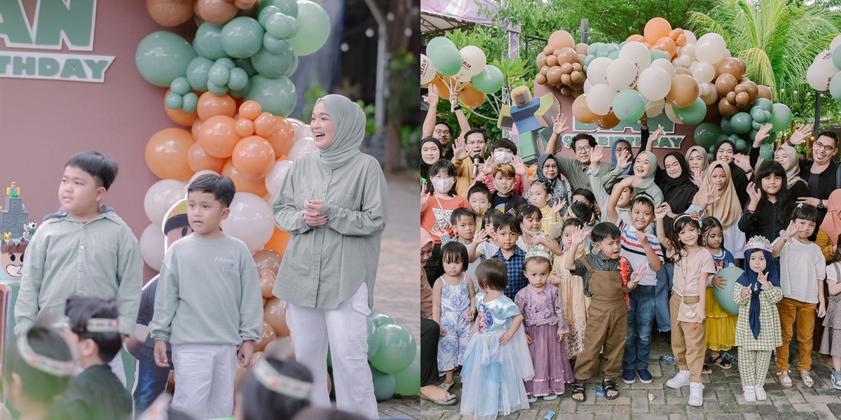 8 Photos of Ririe Fairus Very Happy Celebrating Her Child's Birthday, White Shirt Boy Becomes the Highlight - Her Face is Said to Resemble