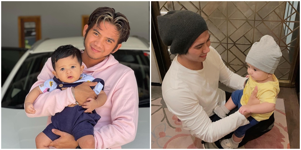 8 Portraits of Rizki DA Taking Care of Baby Syaki Who is Getting Handsome, Netizens: Never Fail to be a Father!