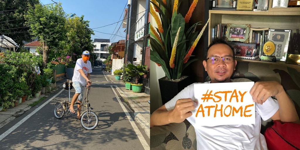 8 Photos of Cak Lontong's House, Dominated by White Color - Many Expensive Bicycles Designed Uniquely