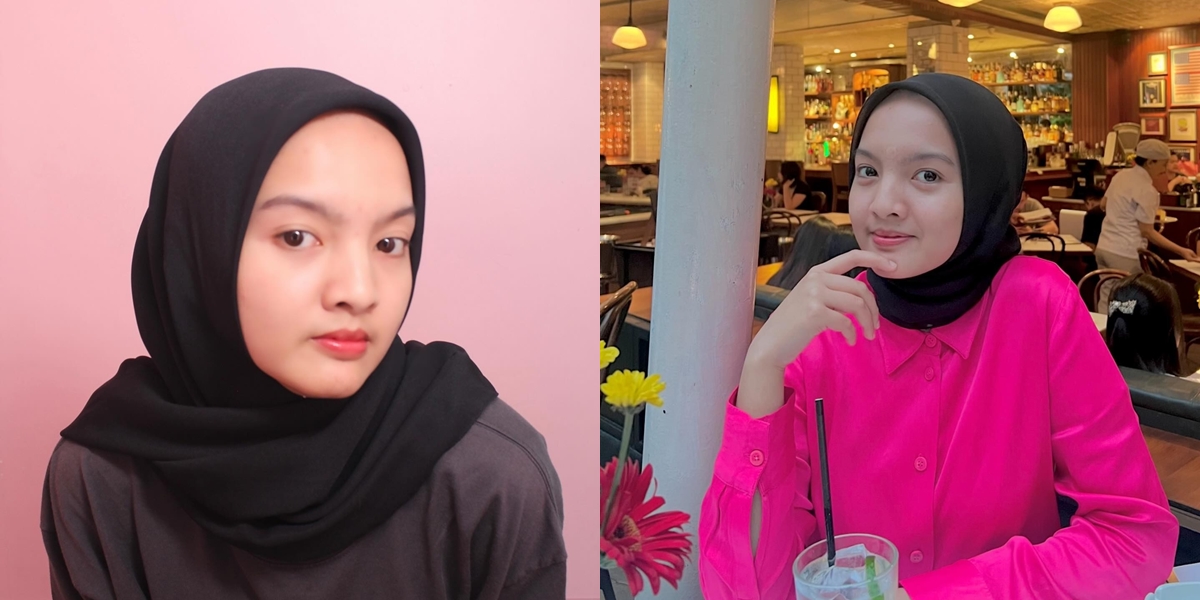 8 Portraits of Safa Ricci, Ifan Seventeen's Stepdaughter who is now wearing a Hijab, looking more beautiful and her aura makes it cool