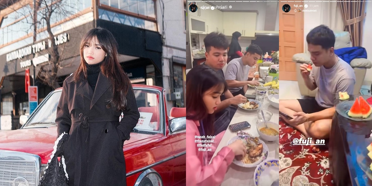 8 First Sahur Portraits of Fuji in Ramadan 2024 with Family, Enjoying Dendeng to Ayam Rendang - Still Adding a Bowl of Boiled Noodles