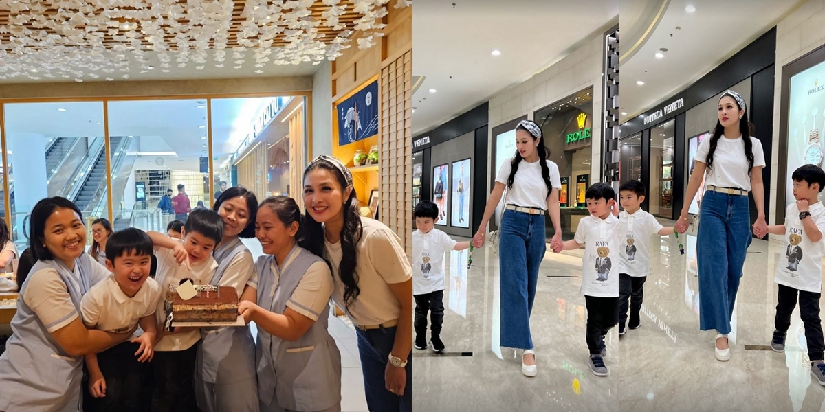 8 Photos of Sandra Dewi Celebrating Nanny's Birthday at a Luxury Restaurant, Buying Expensive Birthday Cake