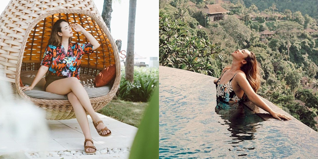 8 Exciting Photos of Pamela Bowie's Vacation in Bali, Relaxing in a Bikini - Enjoying the Natural Scenery