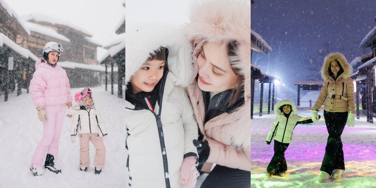 8 Portraits of Shandy Aulia and Claire in the Snow Together, Definition of Cold but Warm - So Happy