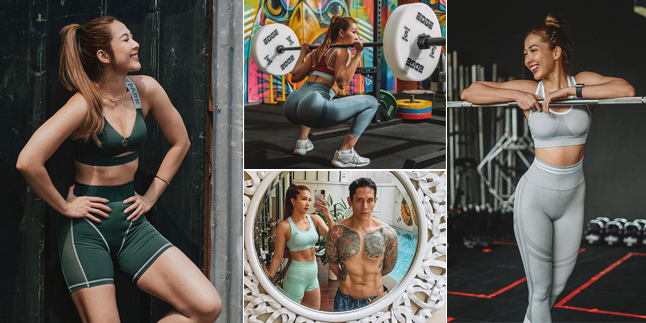 8 Portraits of Sporty Andrea Dian During Workout, Showing Sexy Abs to Body Goals