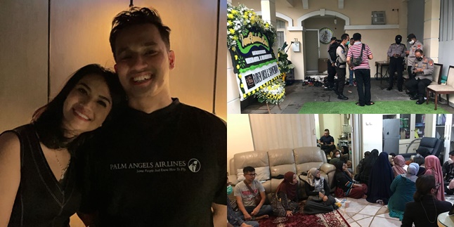 8 Portraits of the Atmosphere of Vanessa Angel and Bibi Ardiansyah's Funeral Home, Crowded with Visitors - Filled with Flower Arrangements