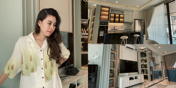 8 Aesthetic Pictures of Syahnaz Sadiqah's Corner House, Luxurious with Marble and Chandelier - Cute Pink Sink!