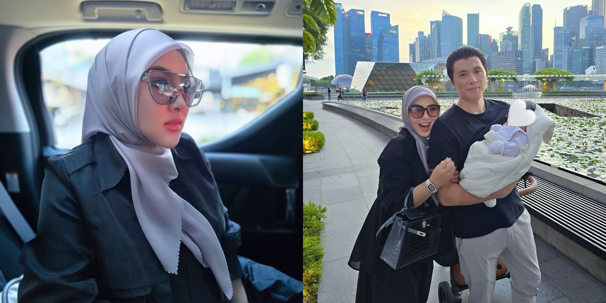 8 Photos of Syahrini Celebrating Her Daughter's 3rd Month with Outings, Now Carrying a Thick Parenting Book Everywhere