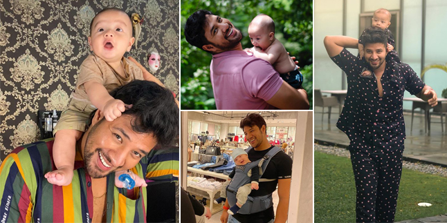 8 Latest Photos of Ammar Zoni While Carrying Baby Air, Making Netizens Adore His Father