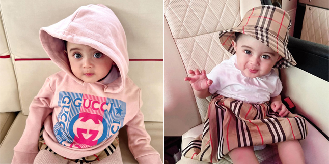 8 Latest Portraits of Baby Guzel, Margin & Ali Syakieb's Child who is Getting More Beautiful Like a Doll - Stylishly Wearing Branded Clothes